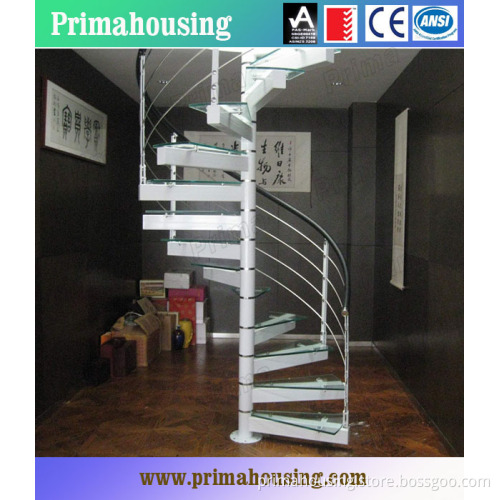 Stainless Steel Staircase with Cable Railing